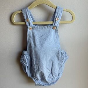 Jacadi Light Blue Baby Romper